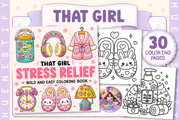 Download That Girl Stress Relief Coloring Book - Book Collection