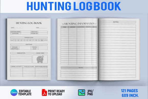 Download Hunting Log Book | KDP Interior - Book Collection