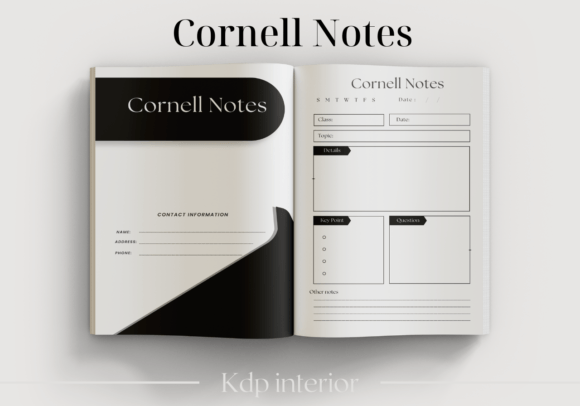 Download Cornell Notes Notebook - Kdp Interior - Book Collection