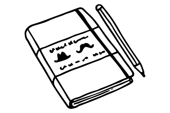 Download Sketchbook and Pencil. Drawing Tools Lin - Book Collection