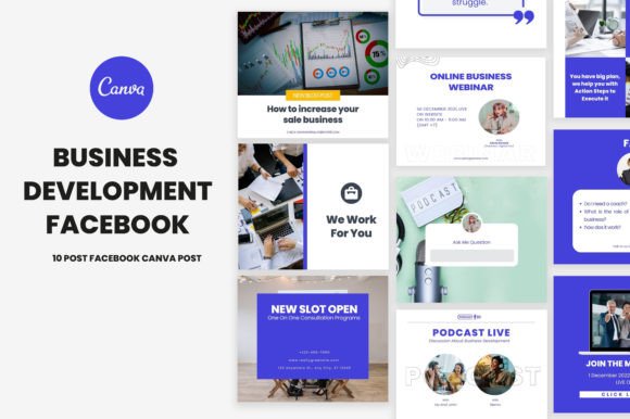 Download Business Development Facebook Post Canva - Book Collection