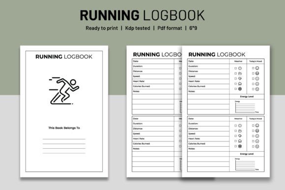 Download Running Log Book KDP Interior Vol.1 - Running log book Collection