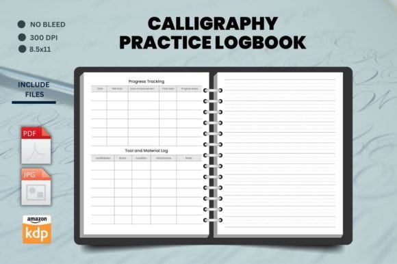 Download Calligraphy Practice Logbook - Book Collection