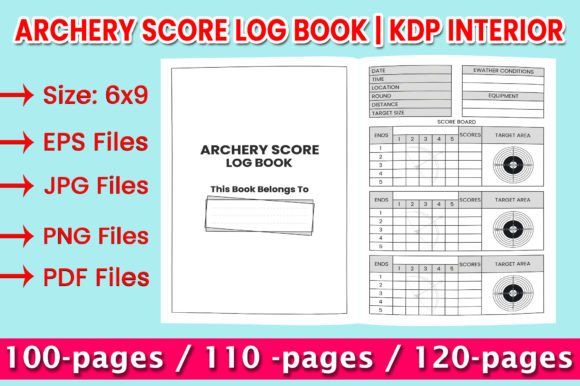 Download Archery Score Log Book | KDP Interior - Book Collection