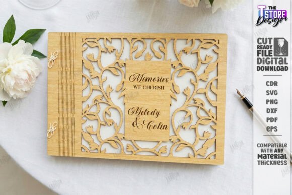 Download Elegant Wedding Guest Book Laser Cut - Book Collection