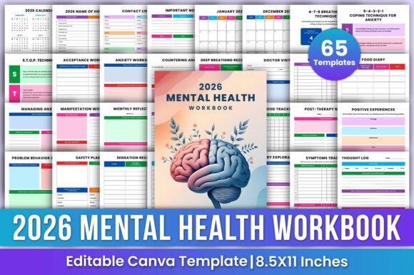 Download 2026 Adhd Mental Health Workbook Canva - Book Collection