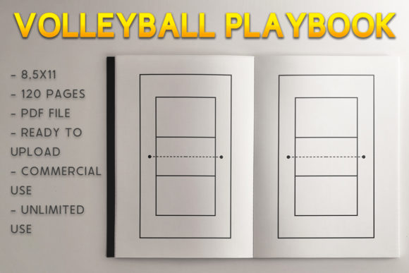 Download Volley Ball Playbook | KDP Template - Book Collection