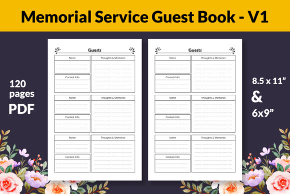Download Memorial Service Guest Book Interior - Book Collection