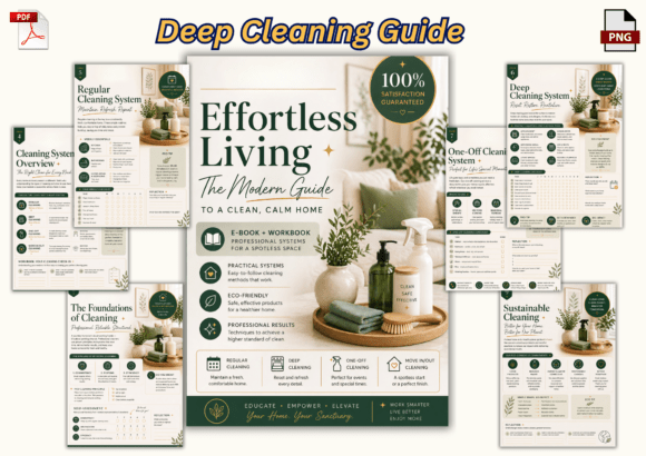 Download Deep Cleaning Guide – Ebook &amp; Workbook - Book Collection