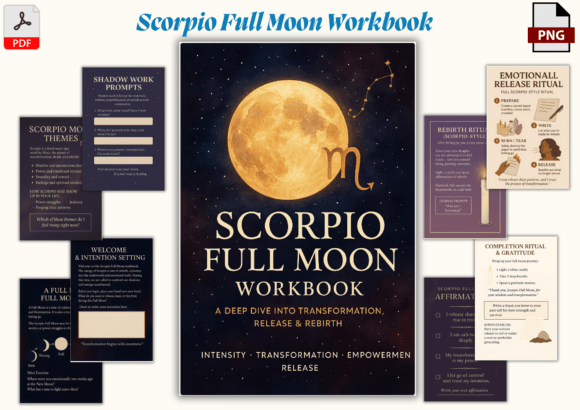 Download Scorpio Full Moon Workbook | Shadow Work - Book Collection