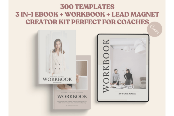 Download 300 Page Ebook Template Canva | Workbook - Book Collection