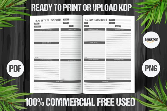 Download Real Estate Logbook 2023 KDP Interiors - Book Collection