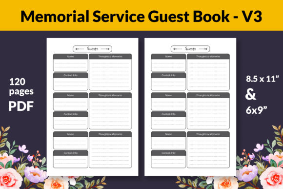 Download Memorial Service Guest Book for KDP - Book Collection