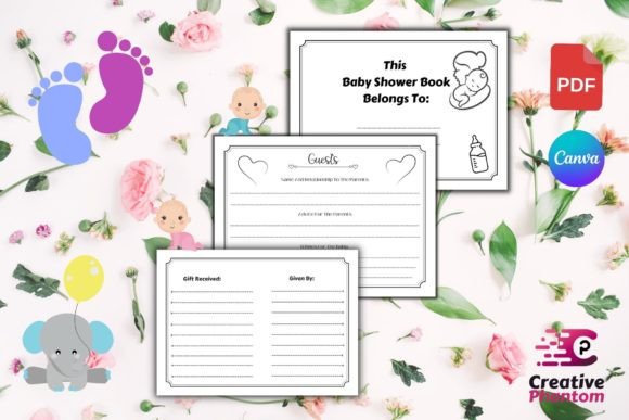 Download Baby Shower Guest Book Interior - Book Collection