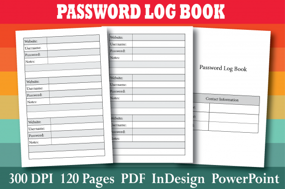 Download KDP Password Log Book Interior - Book Collection