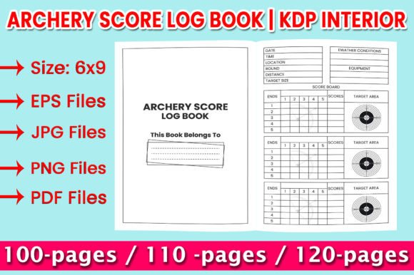 Download Archery Score Log Book | KDP Interior - Book Collection