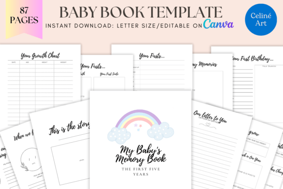 Download EDITABLE Baby Memory Book First 5 Years - Book Collection