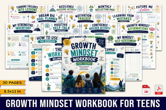 Download Growth Mindset Workbook for Teens - Book Collection