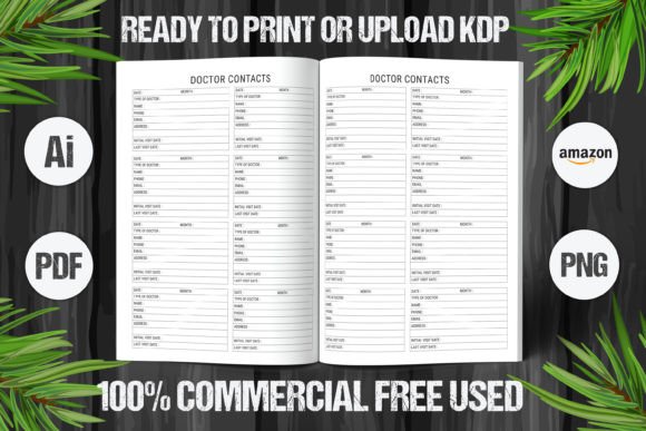 Download Doctor Contacts Book 2023 KDP Interior - Book Collection