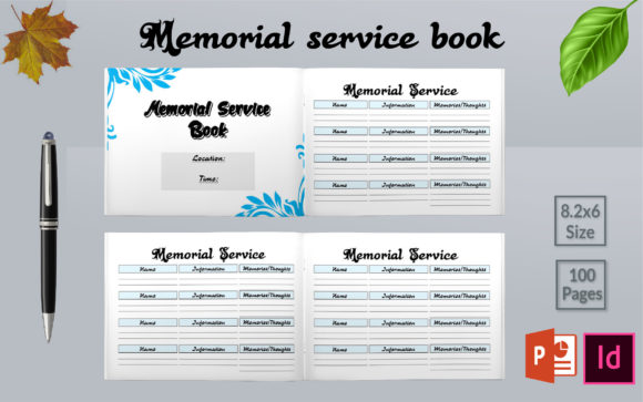 Download Memorial Service Guest Book KDP Interior - Book Collection
