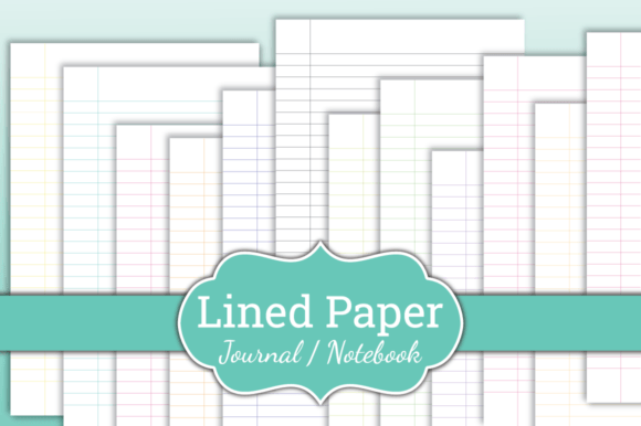 Download Lined Paper, Journal, Notebook Bundle - Book Collection