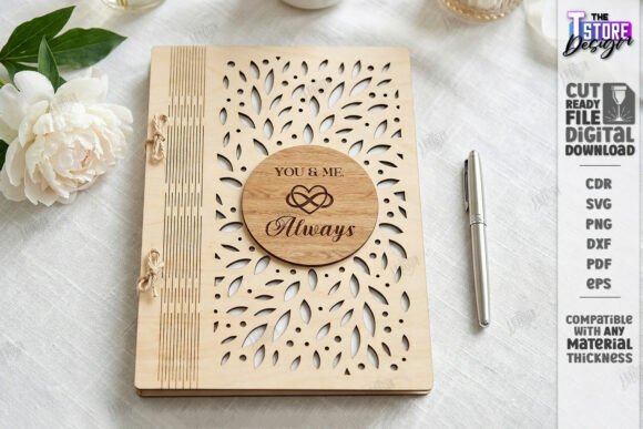 Download Elegant Wedding Guest Book Laser Cut - Book Collection
