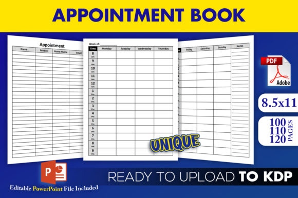 Download Appointment Book Ready to Upload KDP - Book Collection