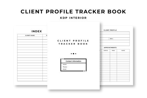 Download Client Profile Tracker Book KDP Interior - Book Collection