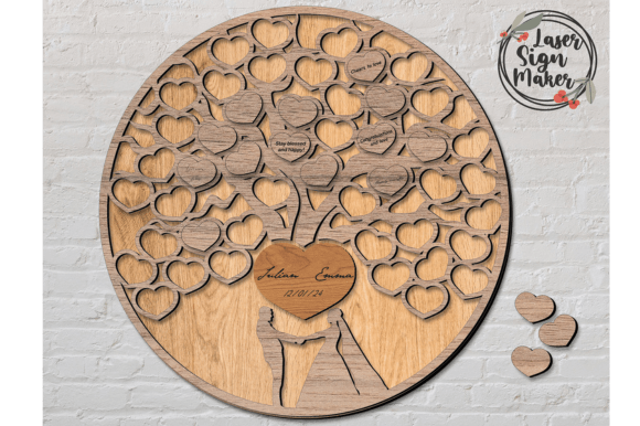 Download Wedding Guestbook Tree of Heart SVG - Book Collection