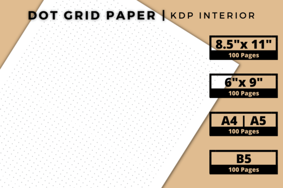 Download Dot Grid Notebook Interior for KDP - Book Collection