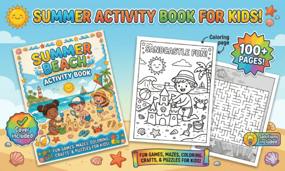 Download Summer Beach Activity Book for Kids - Book Collection