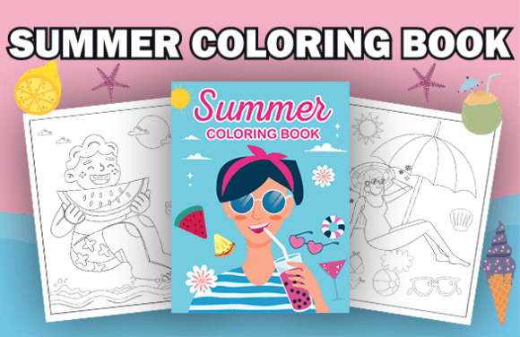 Download Summer Coloring Pages with Book Cover - Book Collection