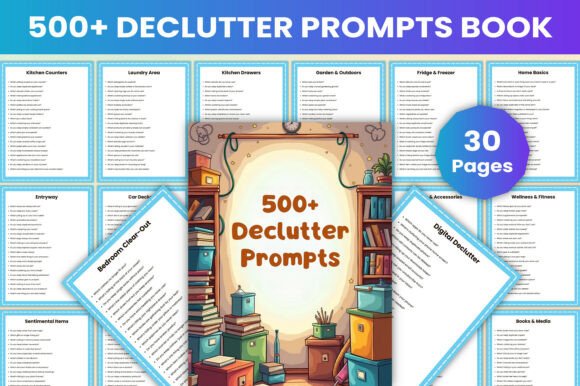 Download 500+ Declutter Prompts Book - Book Collection