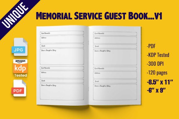 Download Memorial Service Guest Book ~ KDP - Book Collection