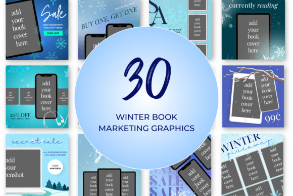 Download Winter Book Marketing Canva Templates - Book Collection